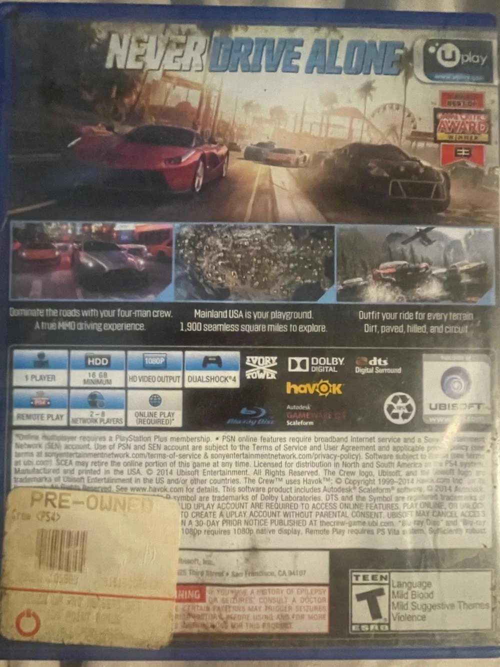 Sony PS4 The Crew limited edition
